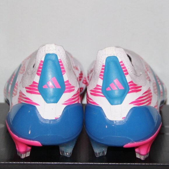 Adidas Predator Elite Laceless LL FG Cleats Mens 6.5 7 7.5 8 White Pink Blue